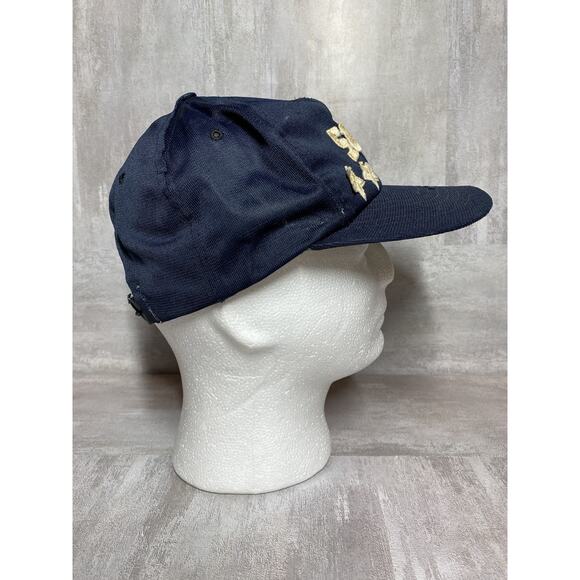 VINTAGE Chicago White Sox Hat Cap Snap Back Mens Navy MLB Baseball Stars 90s - Picture 4 of 11